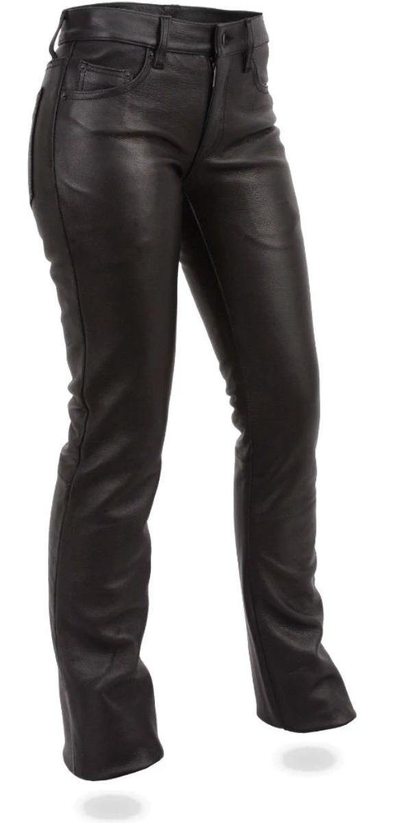 First Manufacturing Alexis Black Leather Pants - American Legend Rider