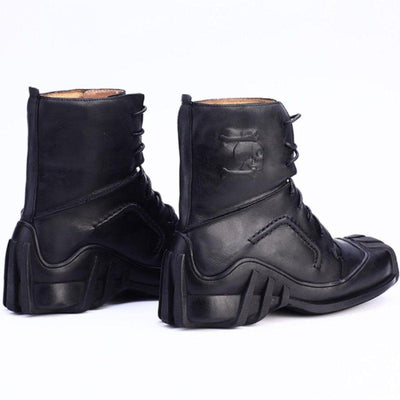 High Quality Leather Skull Boots - American Legend Rider