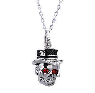 Metal Skull Pendant USB Flash Drive with Red Eyes, 1GB-2TB - American Legend Rider