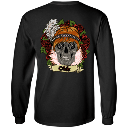 Vintage Floral Skull T-Shirt (Female) - American Legend Rider