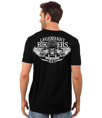 Bikers Born in May T-Shirt - American Legend Rider