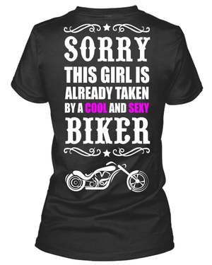 Taken by Cool & Sexy Biker T-Shirt - American Legend Rider