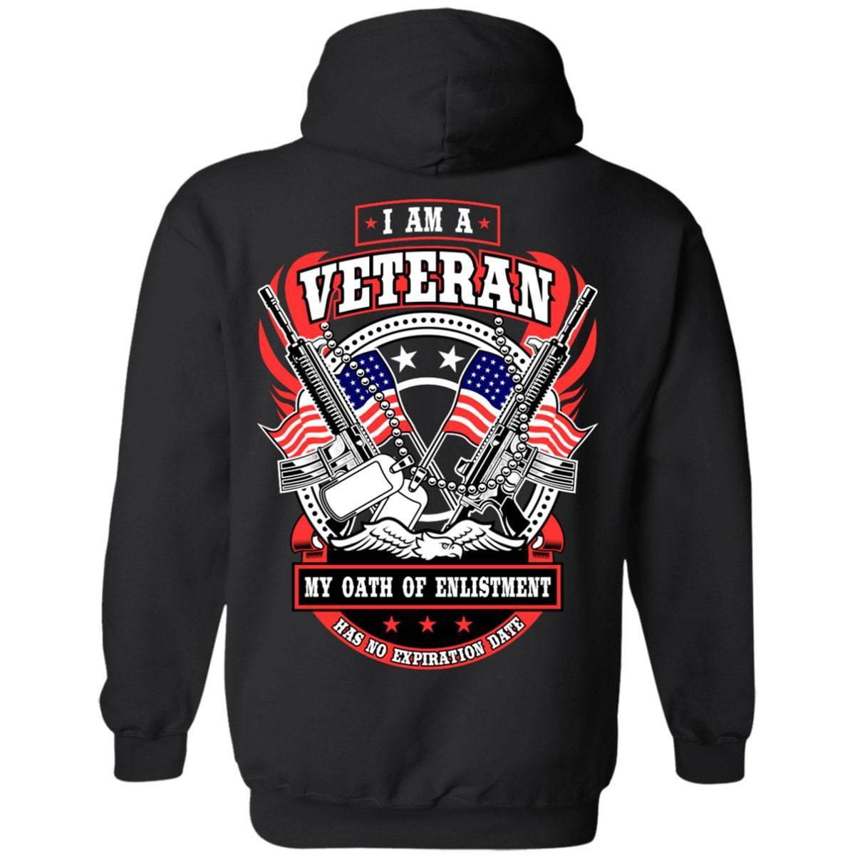I Am A Veteran T-Shirt, Cotton, Black