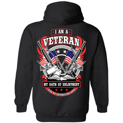 I Am A Veteran T-Shirt, Cotton, Black