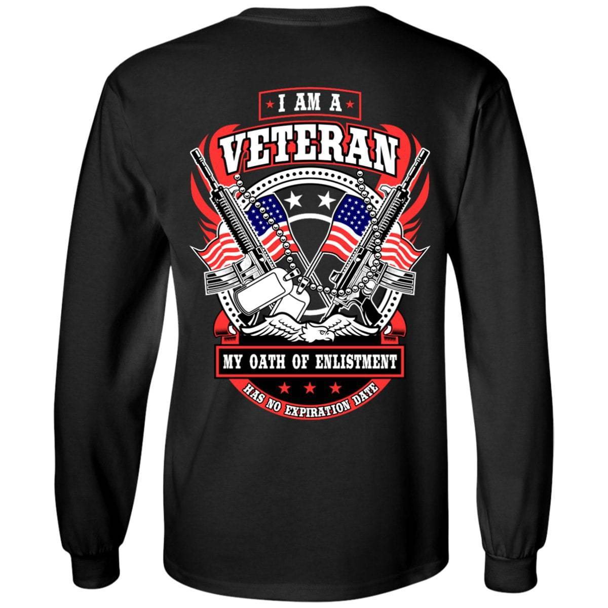 I Am A Veteran T-Shirt, Cotton, Black