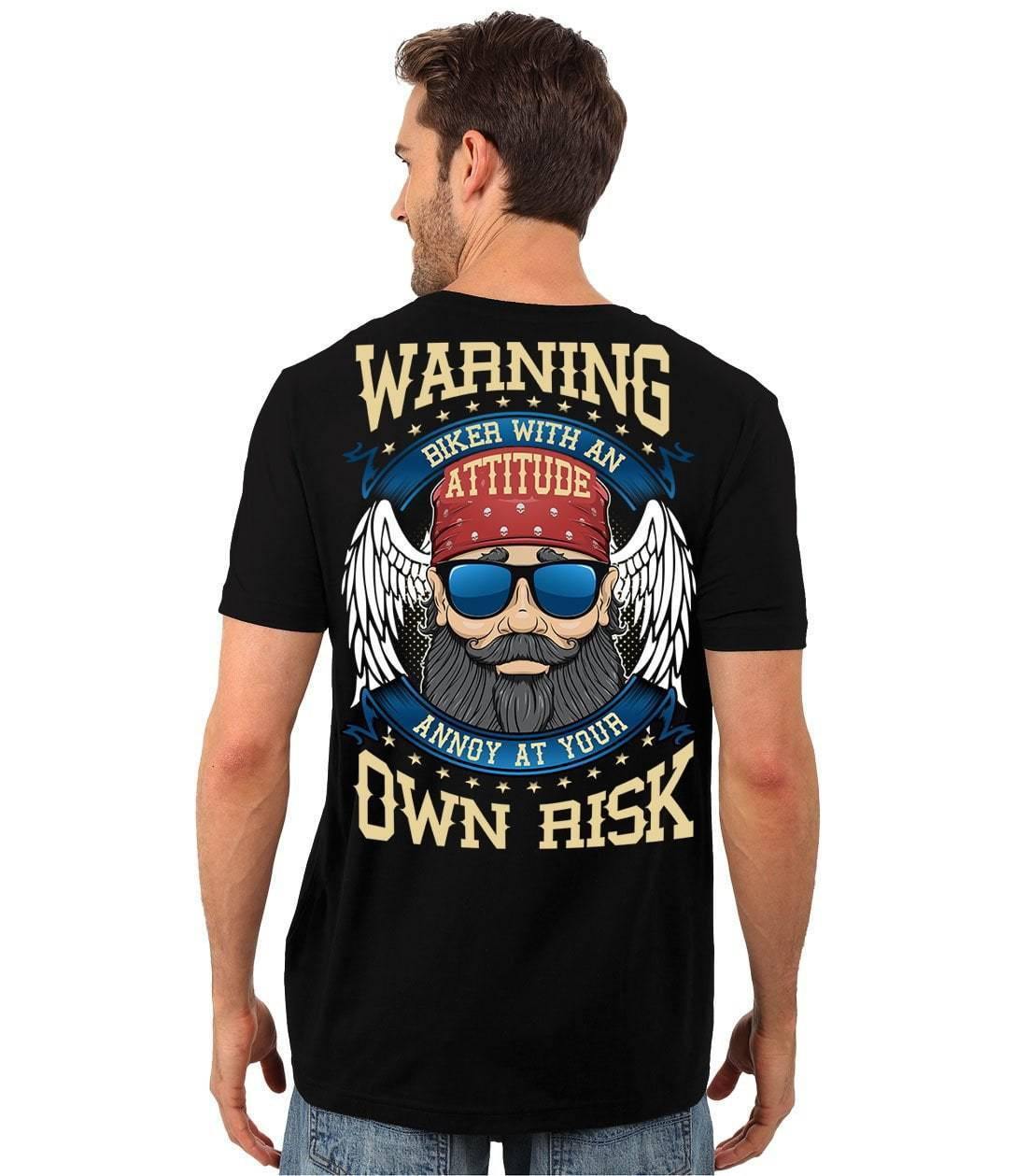 Biker With An Attitude T-Shirt - American Legend Rider
