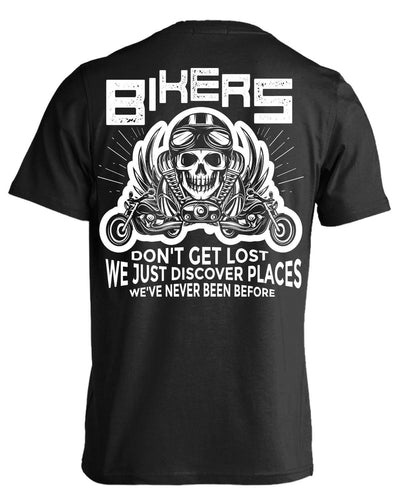 Bikers Don't Get Lost T-Shirt - American Legend Rider