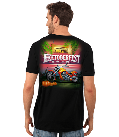 Biketoberfest Men's T-shirt (Black, Cotton, Polyester, S-6XL) - American Legend Rider