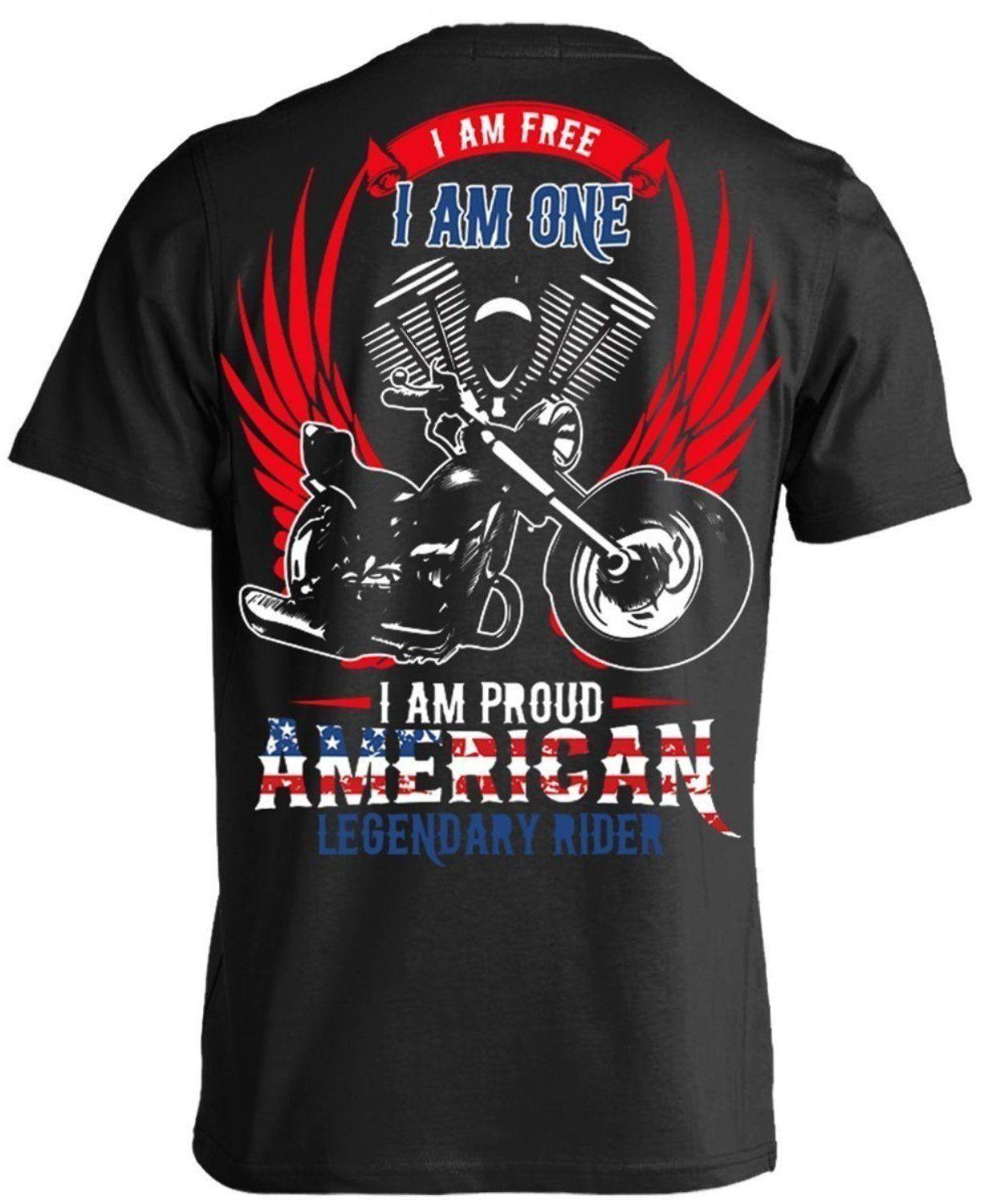 I am Proud American Legendary Rider T-Shirt - American Legend Rider