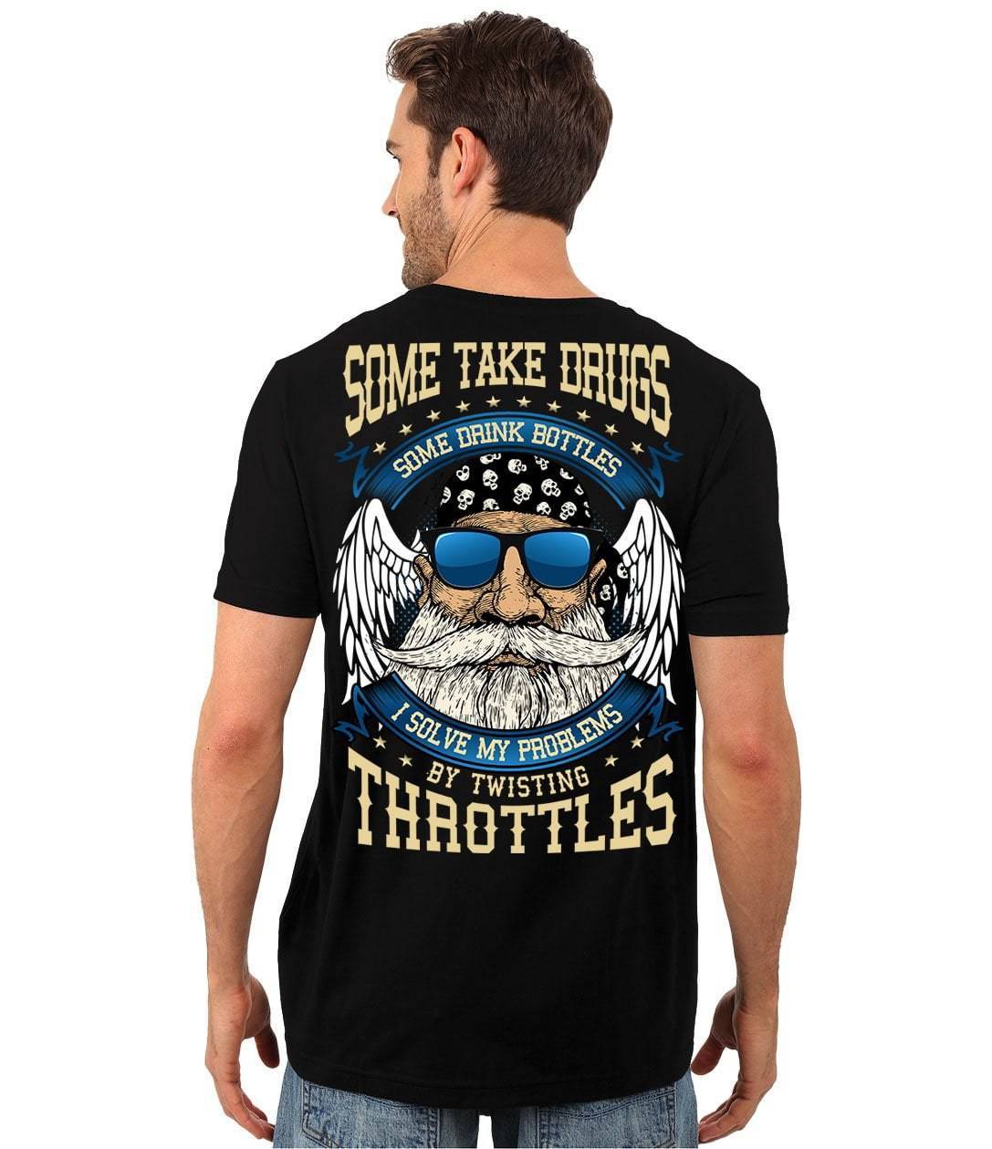 I Solve My Problems By Twisting Throttles T-Shirt