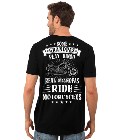 Real Grandpas Ride Motorcycles T-Shirt - American Legend Rider