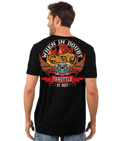 When In Doubt Throttle It Out T-Shirt - American Legend Rider