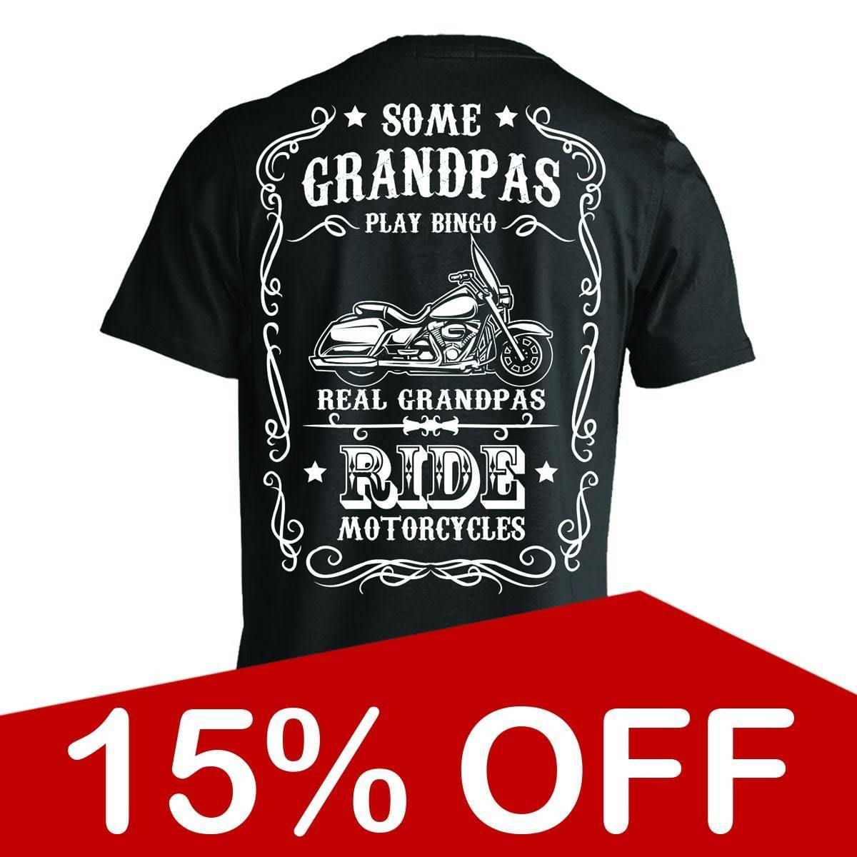 Grandpa Motorcycle T-Shirt - American Legend Rider