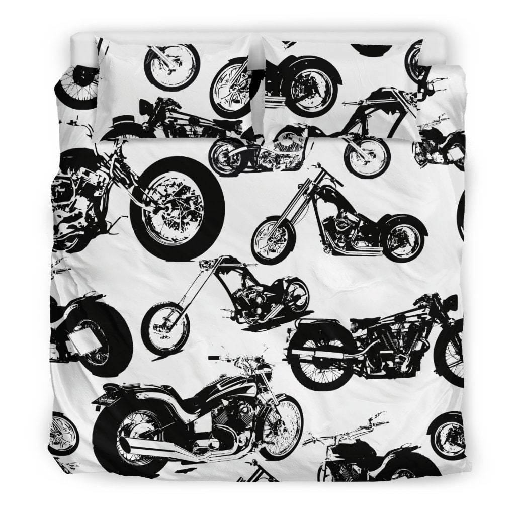 Seamless Motorbikes Bedding Set - American Legend Rider