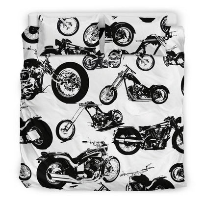 Seamless Motorbikes Bedding Set - American Legend Rider