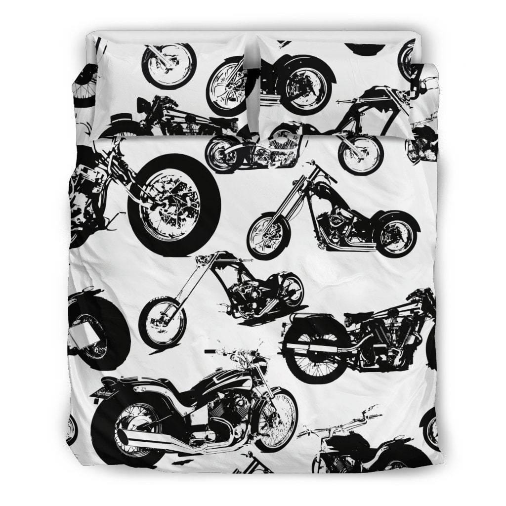 Seamless Motorbikes Bedding Set - American Legend Rider
