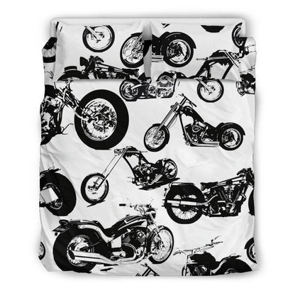 Seamless Motorbikes Bedding Set - American Legend Rider