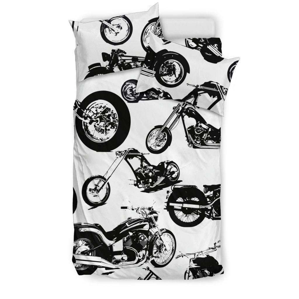 Seamless Motorbikes Bedding Set - American Legend Rider