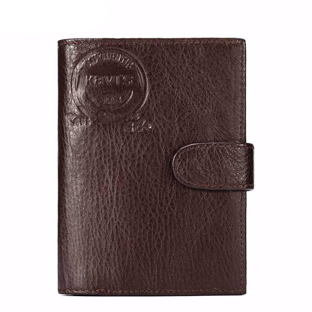 Kavi's Classic Leather Wallet w/ Hasp Closure, 4 x 5.5 in - American Legend Rider