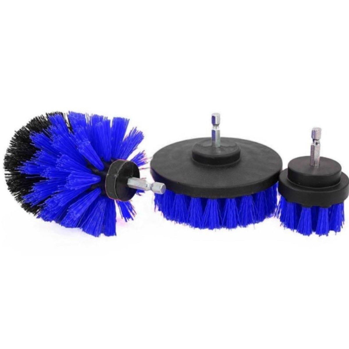 3Pcs/Set Drill Scrubber Brush All-Purpose Cleaner for Bathroom/Kitchen Surfaces - American Legend Rider