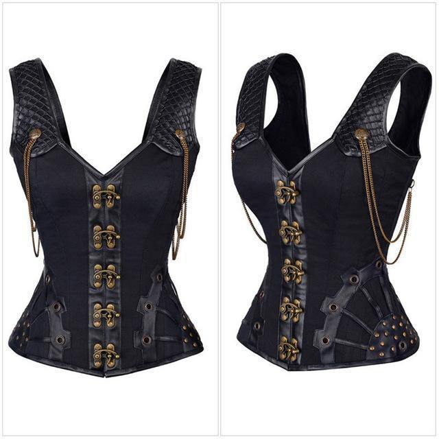 Steampunk Overbust Corset for Women
