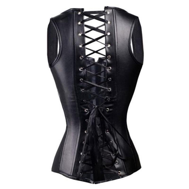 Steel Boned Lace-Up Corset - American Legend Rider