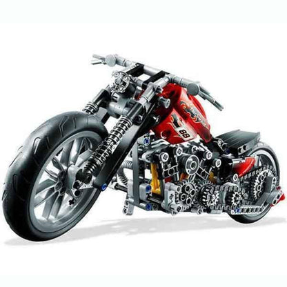 378 Pcs Cruise Block Set + Free Motorcycle Keychain Bundle - American Legend Rider