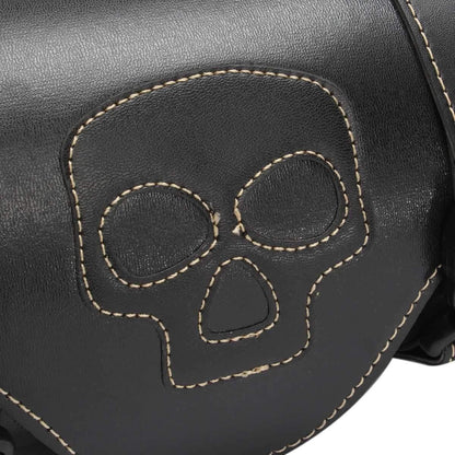 Skull Round Saddle Bag - American Legend Rider