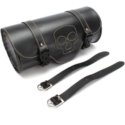 Skull Round Saddle Bag - American Legend Rider