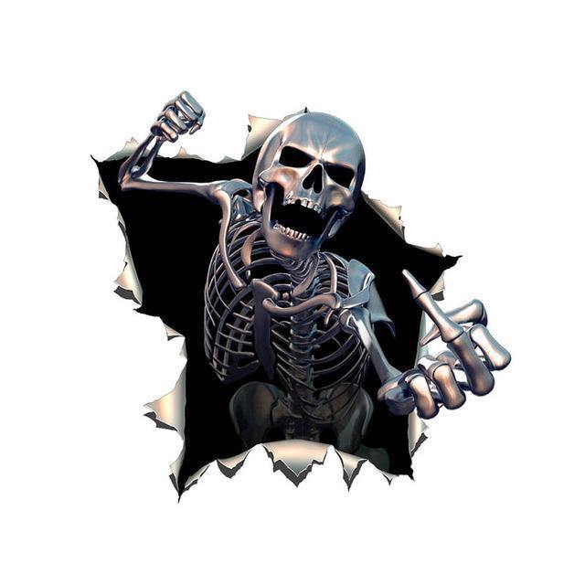 Thriller Skull Sticker - American Legend Rider