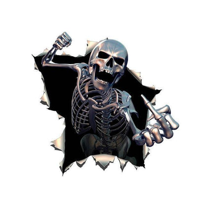 Thriller Skull Sticker - American Legend Rider