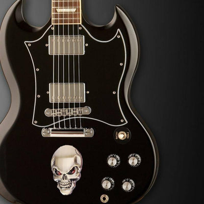 3D Skull Metal Sticker, Zinc Alloy, 2 x 1.3 in - American Legend Rider