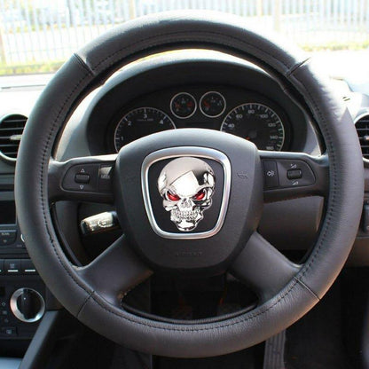 3D Skull Metal Sticker, Zinc Alloy, 2 x 1.3 in - American Legend Rider