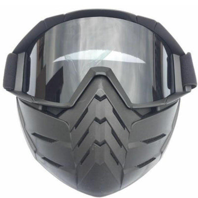 Motorcycle Goggles Mask w/ Detachable Face Shield - American Legend Rider