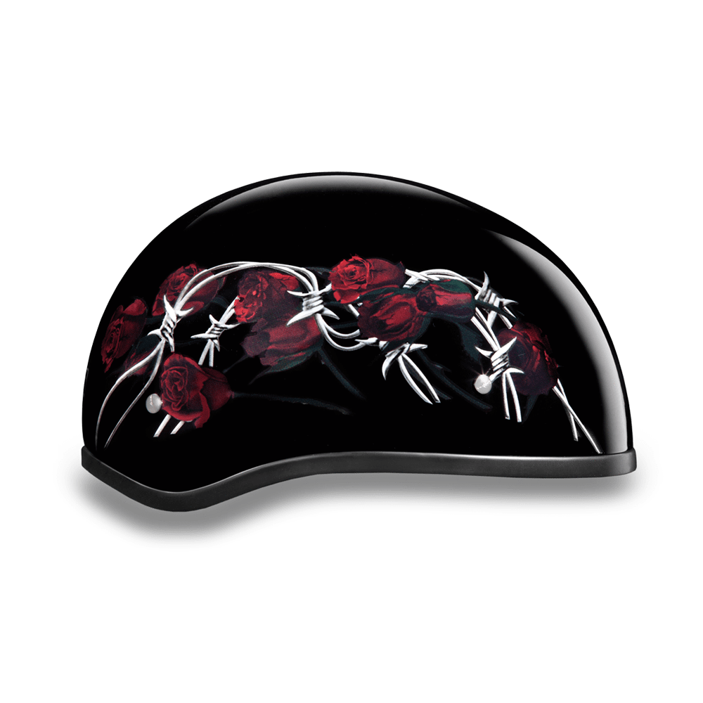 Daytona D.O.T Barbed Roses Cap Helmet