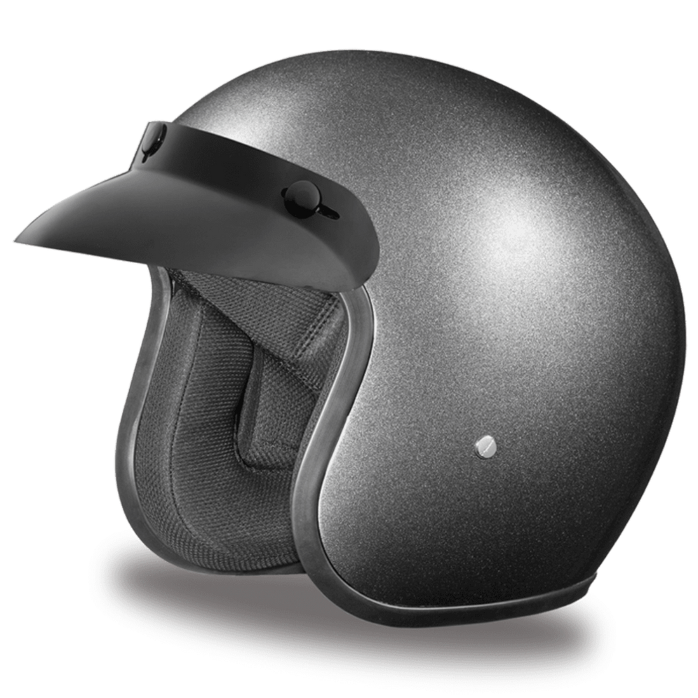 Daytona D.O.T Cruiser Gun Metal Grey Metallic Helmet