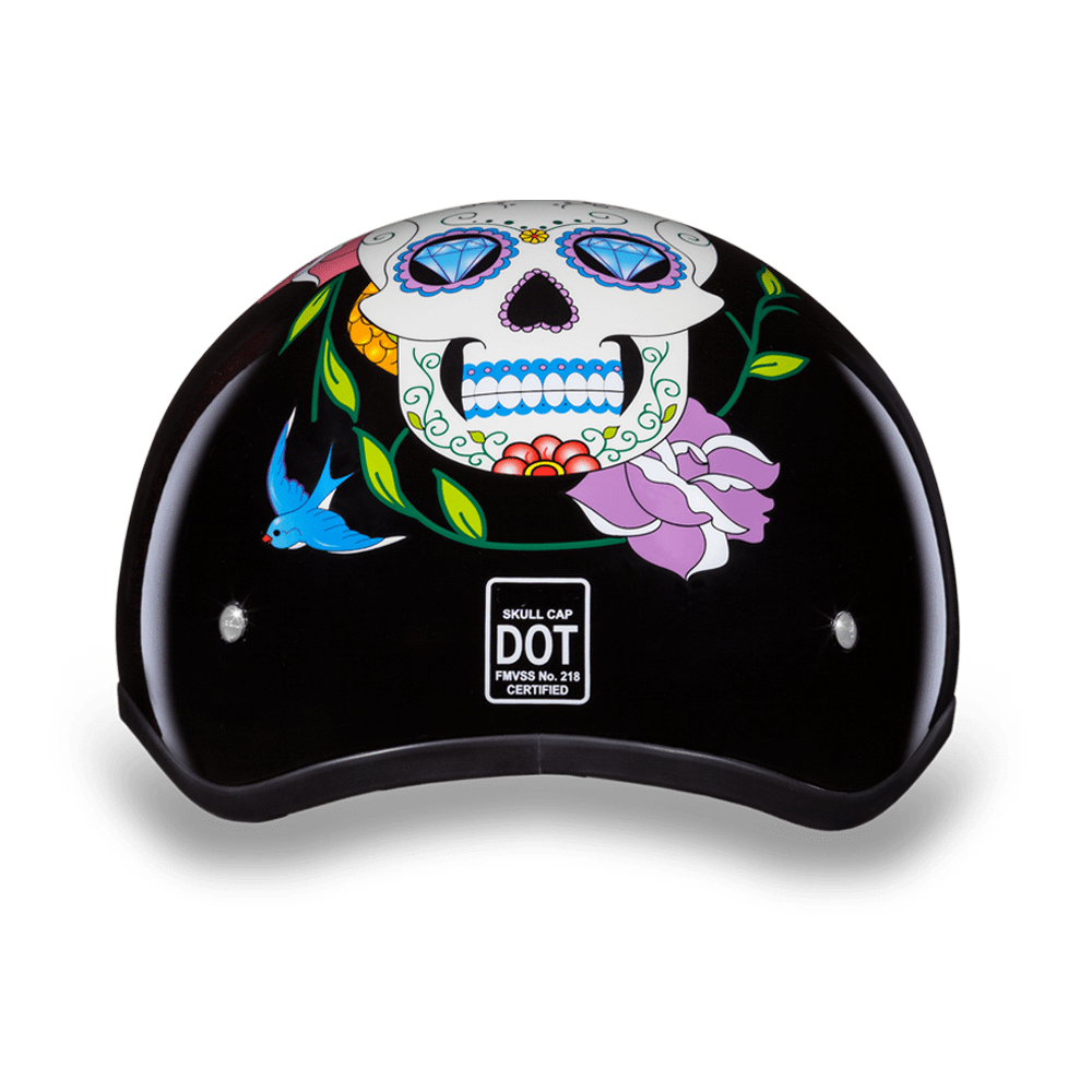 Daytona D.O.T Diamond Skull Cap Helmet - American Legend Rider