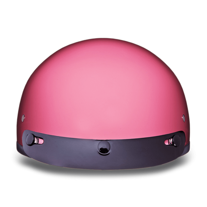 Daytona D.O.T Gloss Pink Cap Helmet with Visor - American Legend Rider