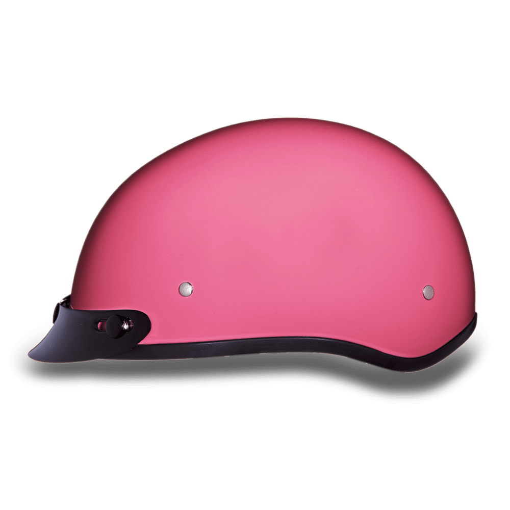 Daytona D.O.T Gloss Pink Cap Helmet with Visor - American Legend Rider