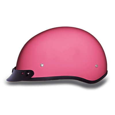 Daytona D.O.T Gloss Pink Cap Helmet with Visor - American Legend Rider