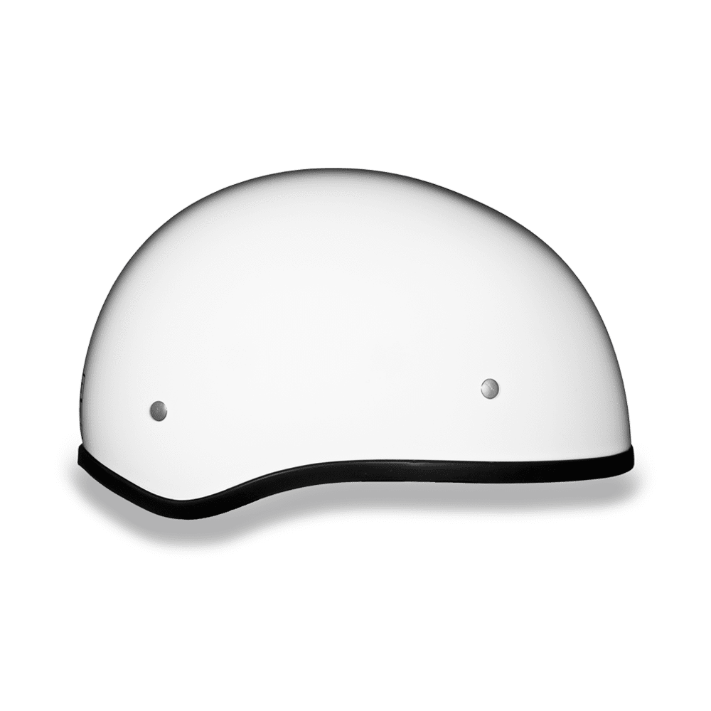 Daytona D.O.T Gloss White Cap Helmet w/o Visor - American Legend Rider