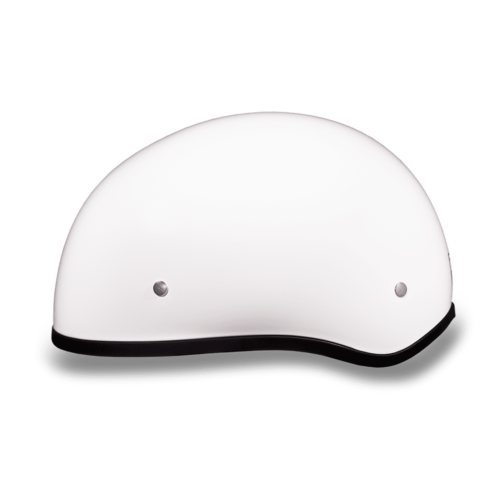Daytona D.O.T Gloss White Cap Helmet w/o Visor - American Legend Rider