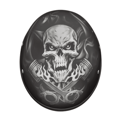 Daytona Helmet D.O.T. Piston Skull Cap Helmet - American Legend Rider