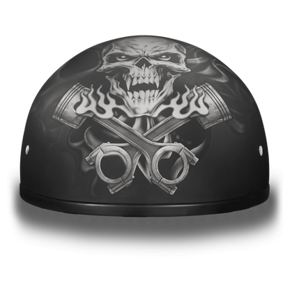 Daytona Helmet D.O.T. Piston Skull Cap Helmet - American Legend Rider