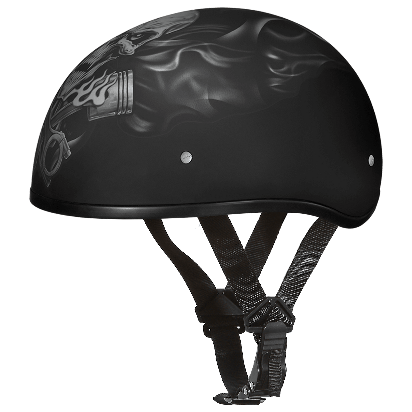 Daytona Helmet D.O.T. Piston Skull Cap Helmet - American Legend Rider