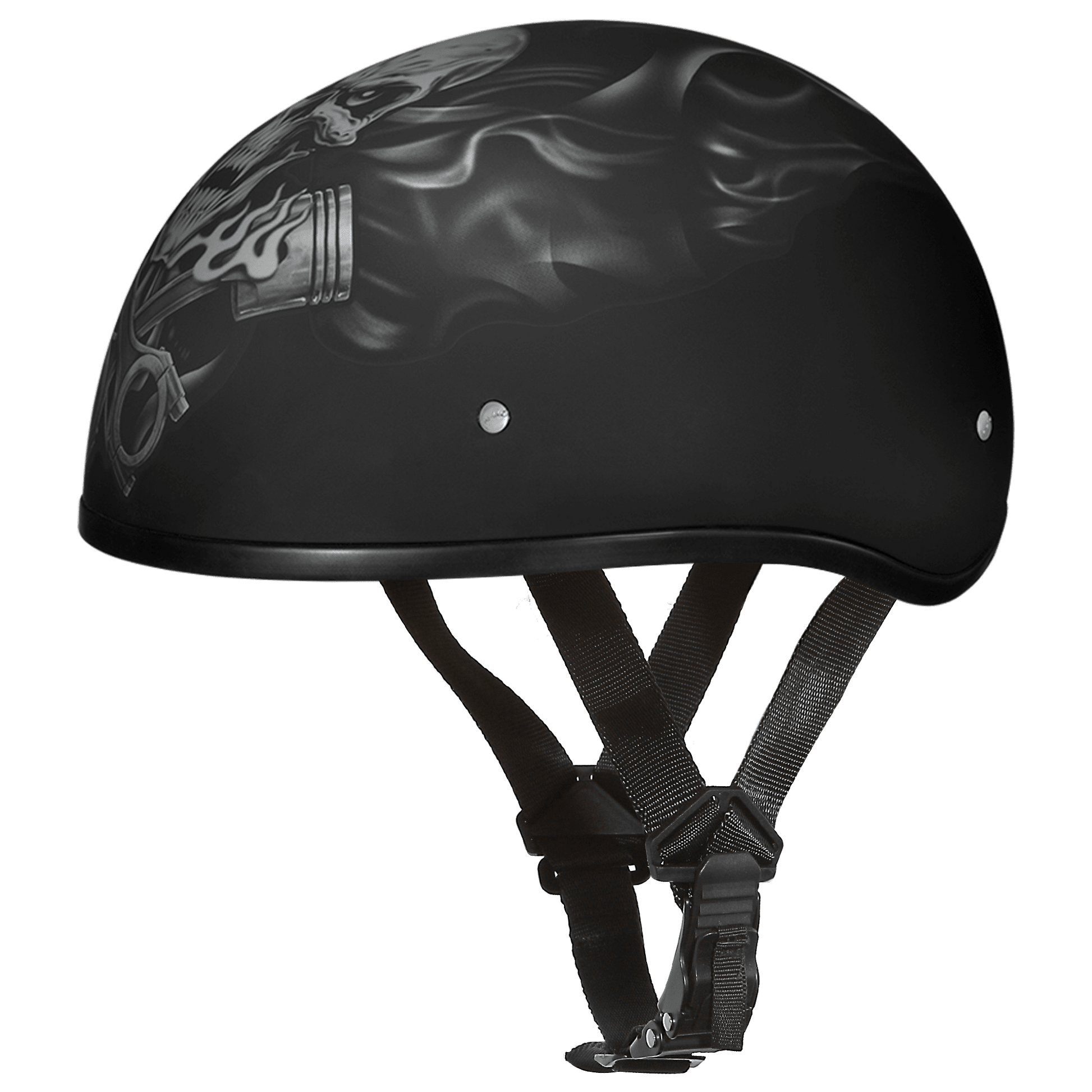 Daytona Helmet D.O.T. Piston Skull Cap Helmet - American Legend Rider