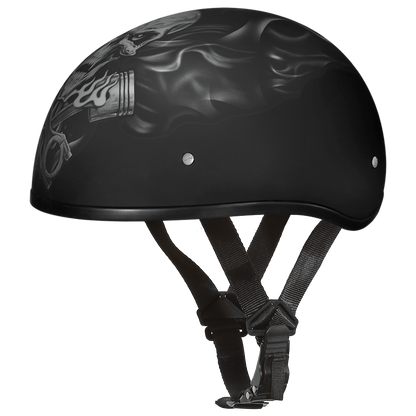 Daytona Helmet D.O.T. Piston Skull Cap Helmet - American Legend Rider