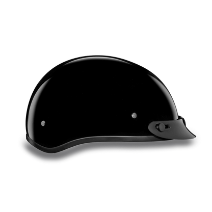 Daytona D.O.T Gloss Black Cap Helmet w/ Visor - American Legend Rider