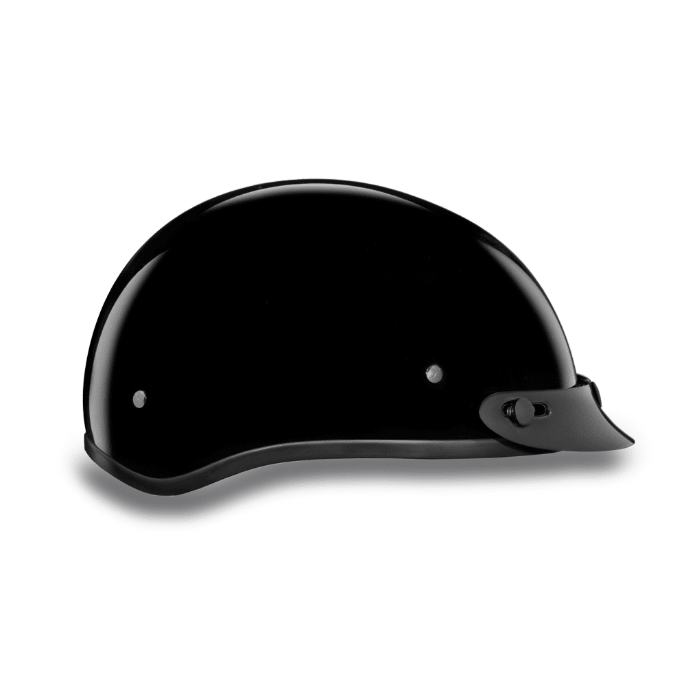 Daytona D.O.T Gloss Black Cap Helmet w/ Visor - American Legend Rider