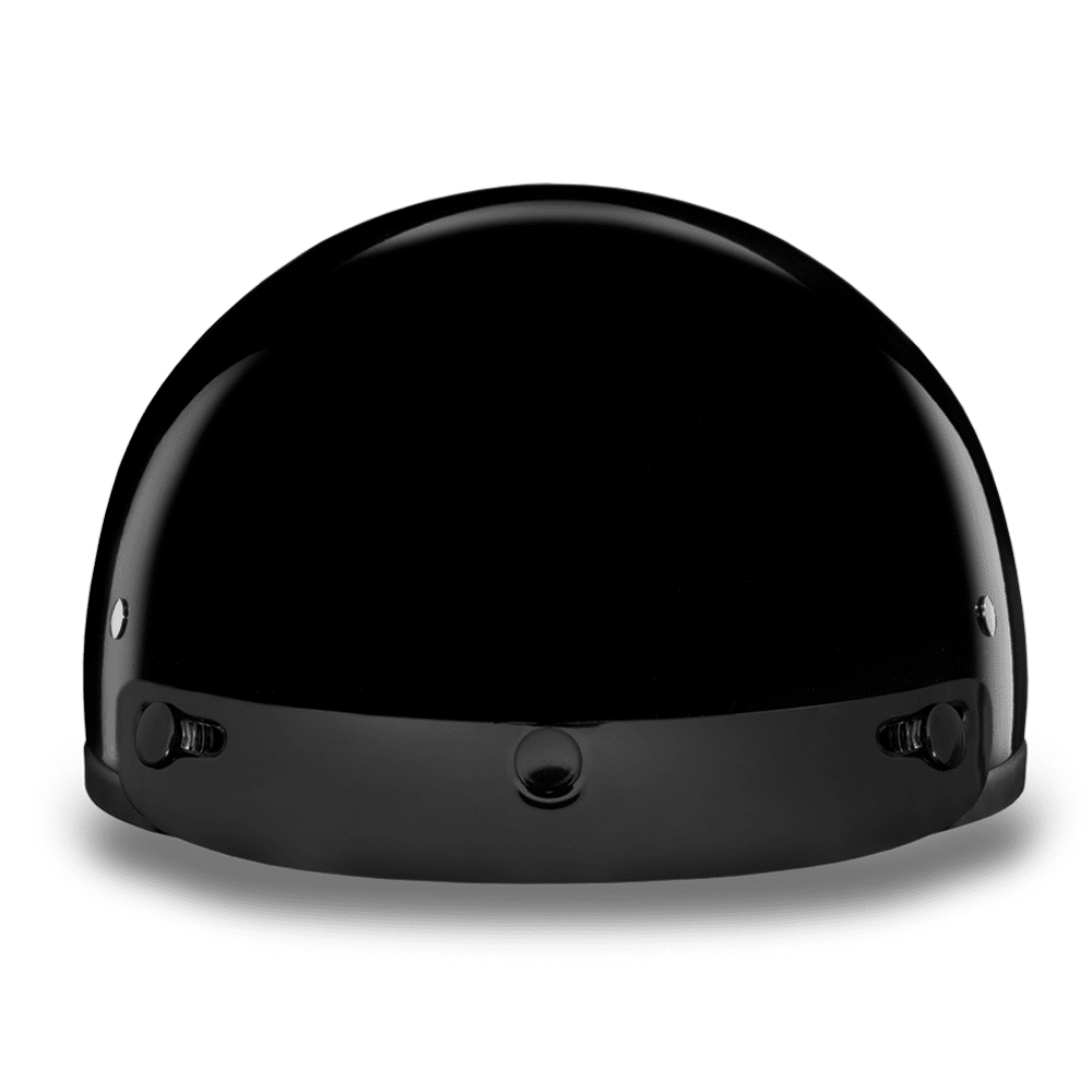 Daytona D.O.T Gloss Black Cap Helmet w/ Visor - American Legend Rider